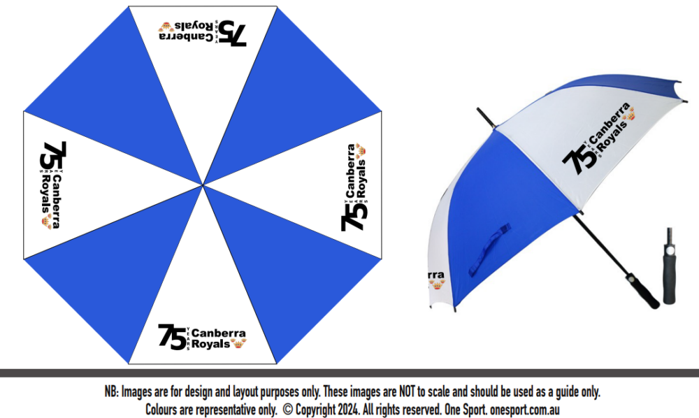 75th anniversary umbrella