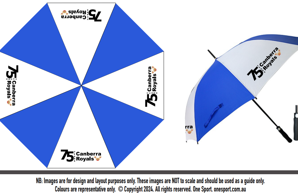 75th anniversary umbrella